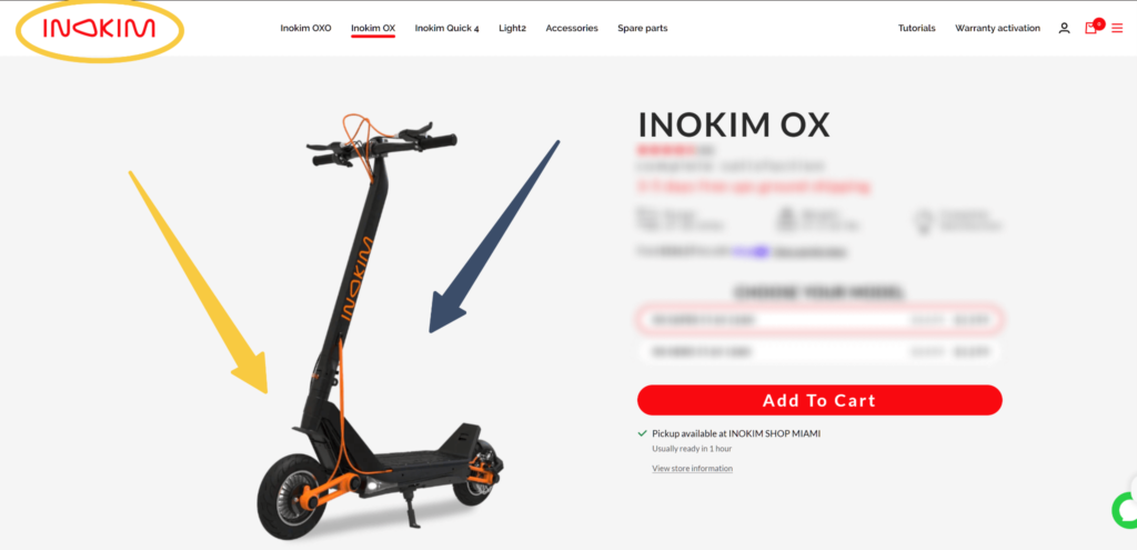 inokim ox electric scooter