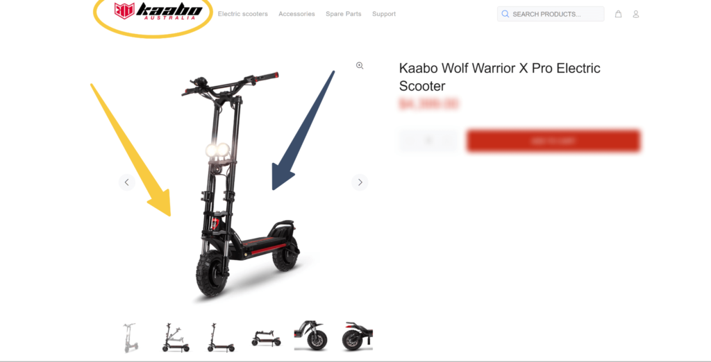 Kaabo Wolf Warrier Electric Scooter