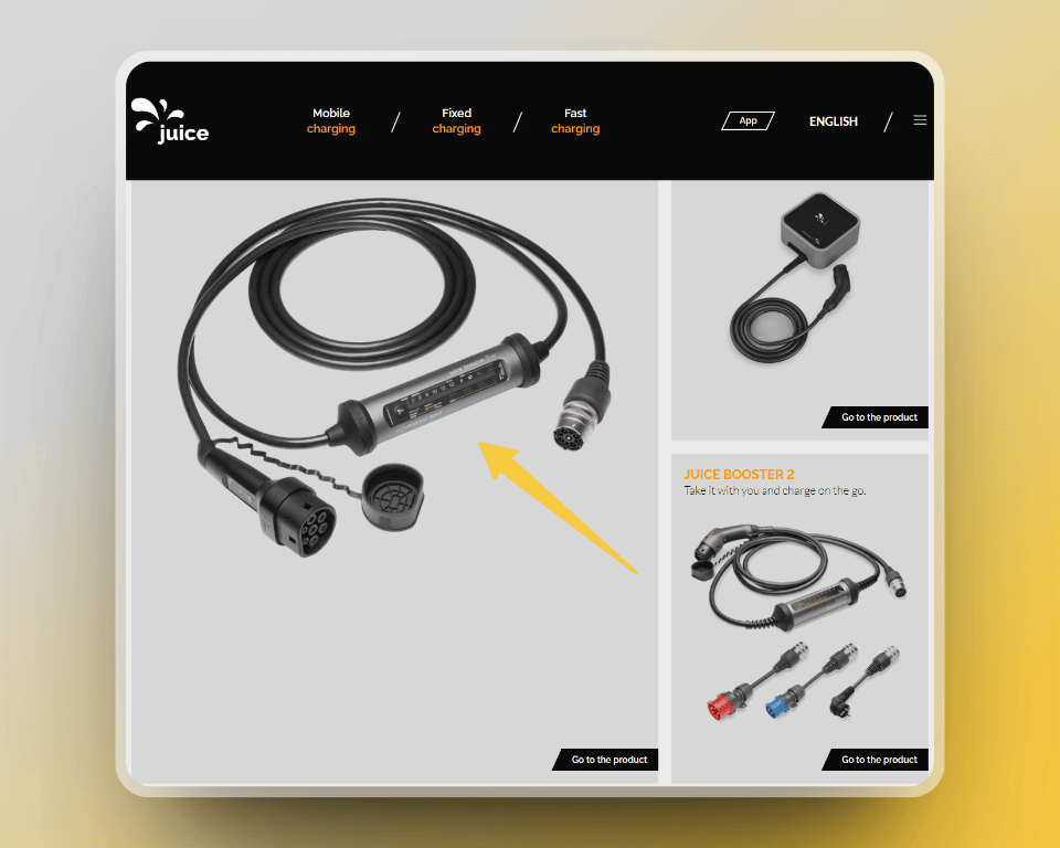 Image of JBooster 2 and 3 portable EV charger by Juice technology