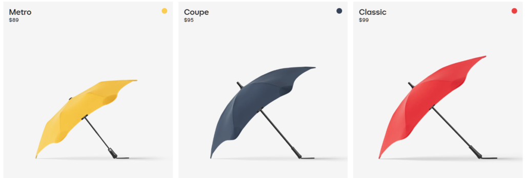 BLUNT Metro Umbrella is great in design and colours