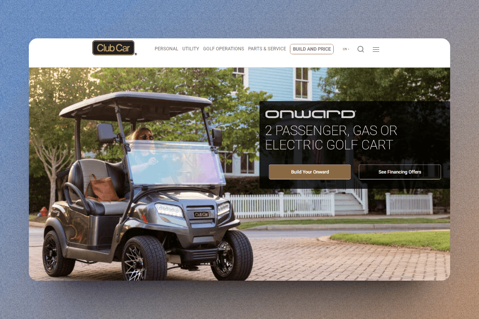 Onward electric golf cart