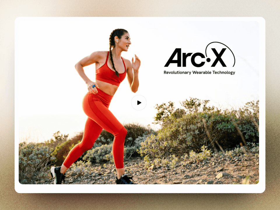 ArcX wearable ring for fitness enthusiast and trainers to control their music on the phone and some other things.