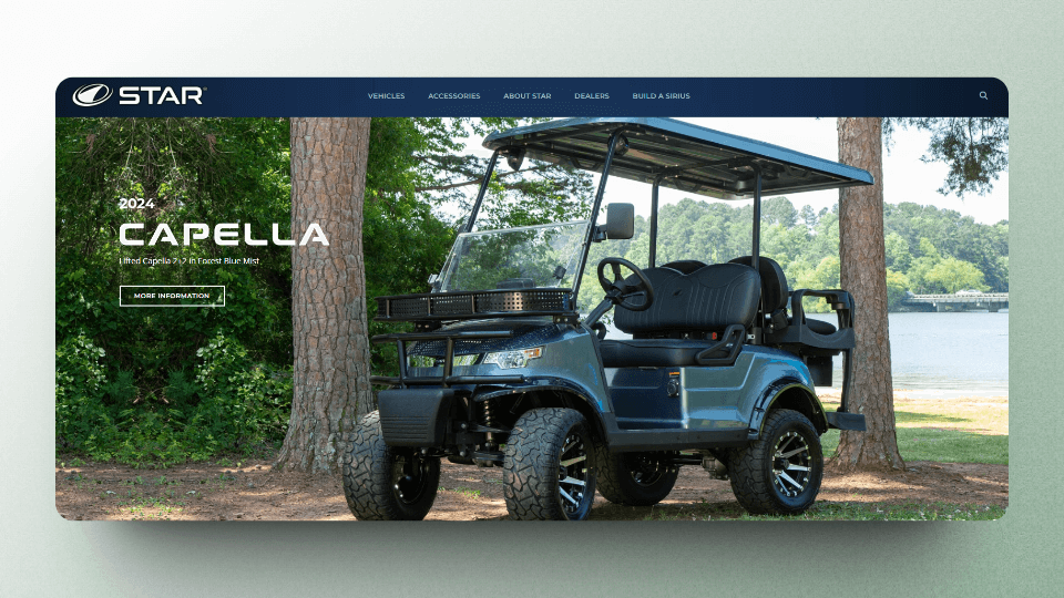 Capella electric golf cart