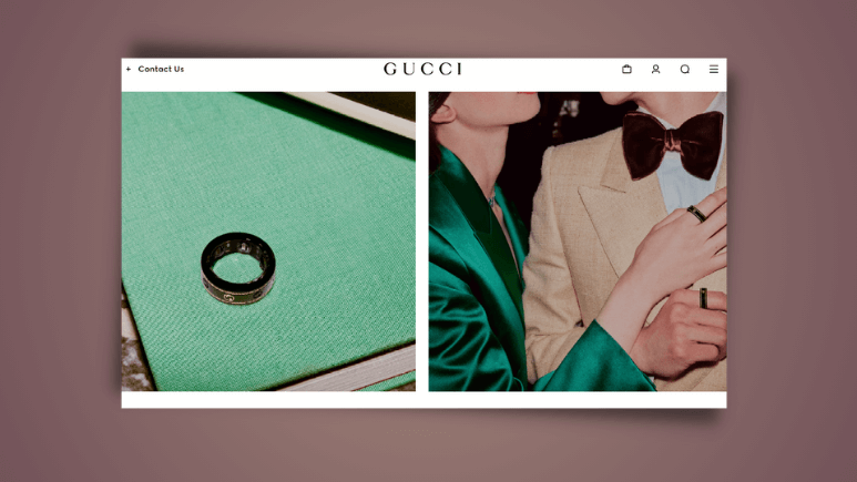 Gucci and Oura partnered to make a fashionable smart ring.