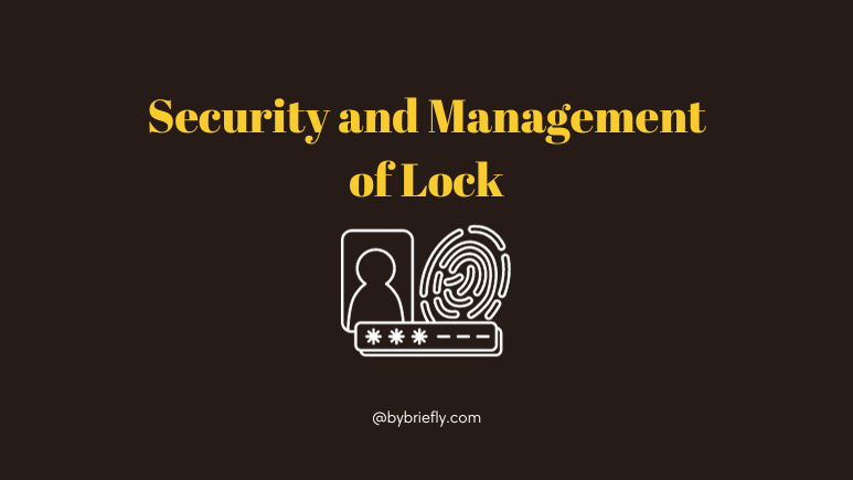 security and management of smart lock