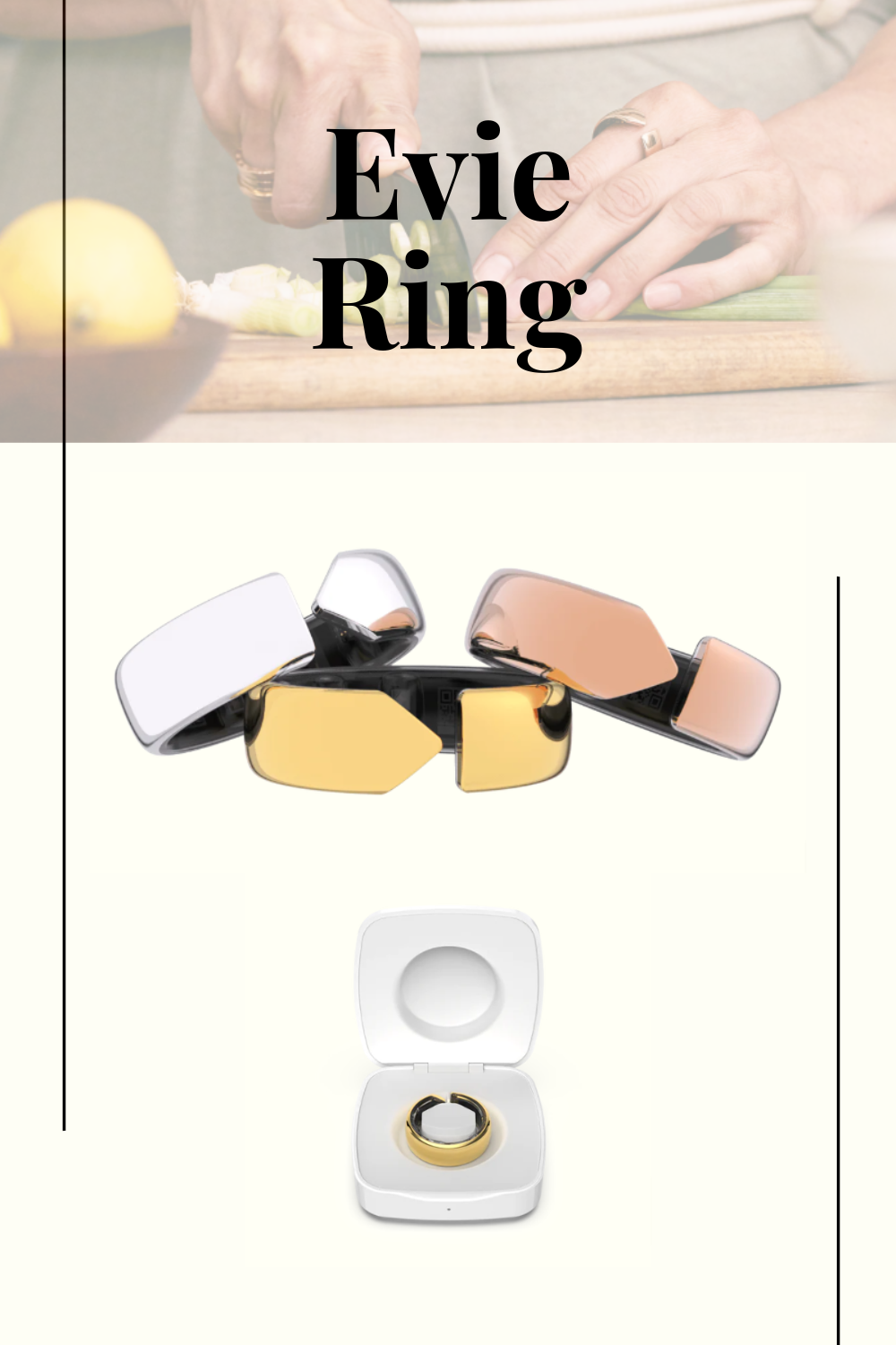 evie ring by movano a health graded smart ring targeting females. 