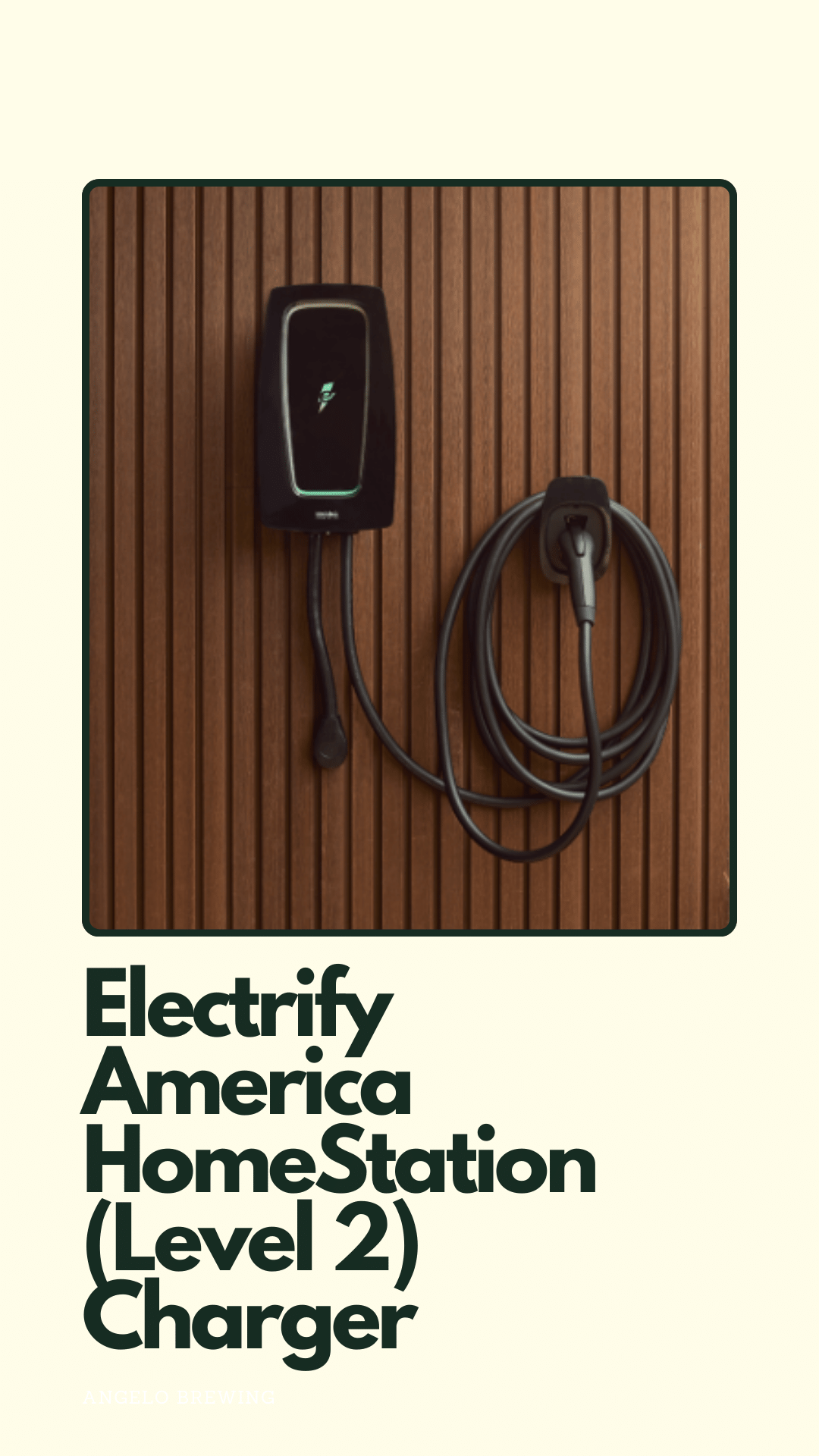 Electrify America level 2 charger for home setting 